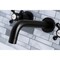 Kingston Brass KS8120BX Two-Handle Wall Mount Bathroom Faucet, Matte Black KS8120BX - alternate 2